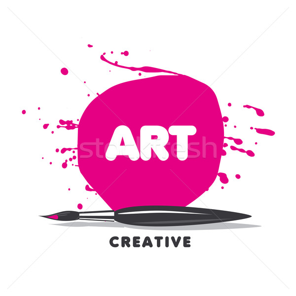 600x600 Vector Logo Brush, Paint And Spray Vector Illustration Aleksej