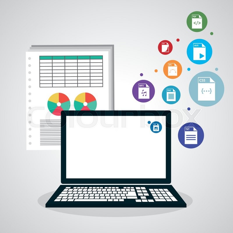 800x800 Spreadsheet Concept With Icon Design, Vector Illustration 10 Eps