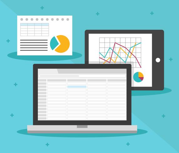572x490 Unique Spreadsheet Vectors