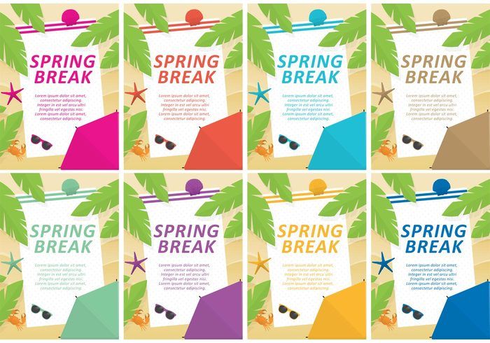 700x490 Spring Break Vector Templates 265908