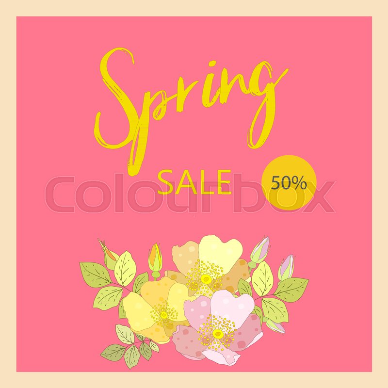 800x800 Spring Sale Banner, Sale Poster, Sale Flyer, Sale Vector. Elegant