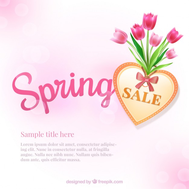 626x626 Spring Sale Background Vector Free Download