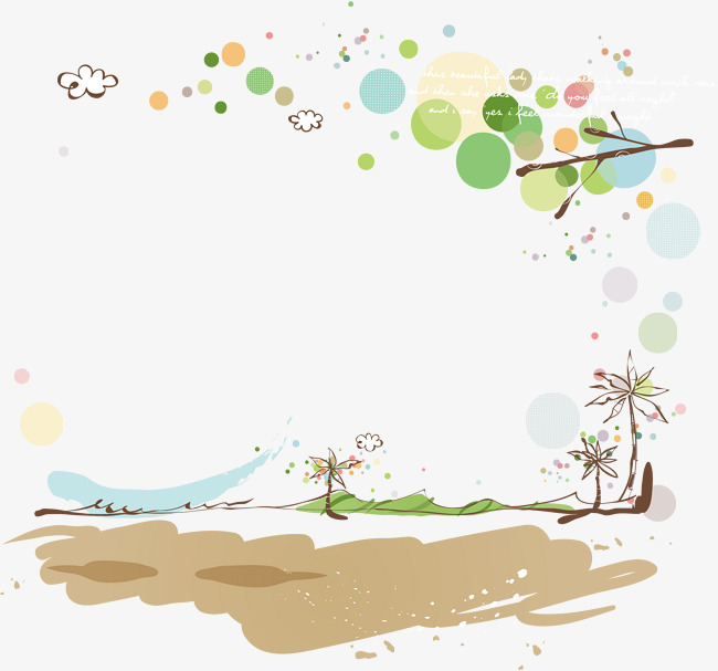 650x607 Spring Background Cartoon Cartoon Material, Spring Vector, Cartoon
