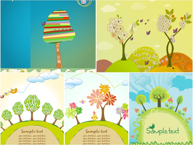 800x600 Spring Trees Backgrounds Vector Vector Graphics Blog