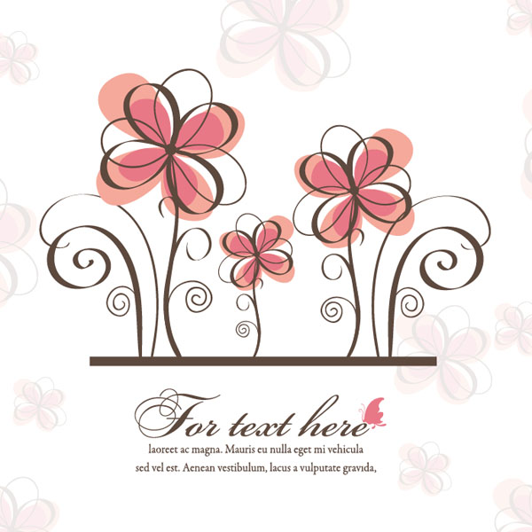600x600 Vector Spring Floral Background