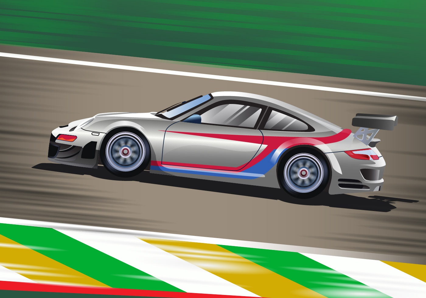 1400x980 Race Car Free Vector Art