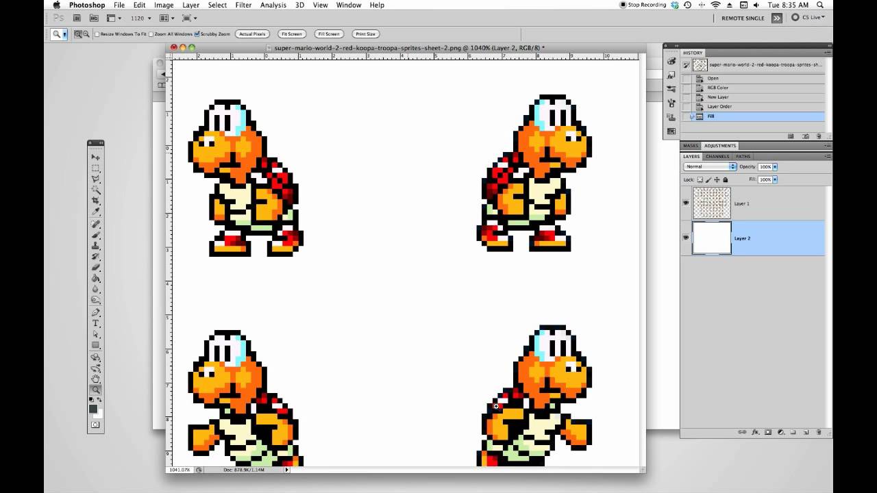 1280x720 Vector Video Game Sprites Tutorial
