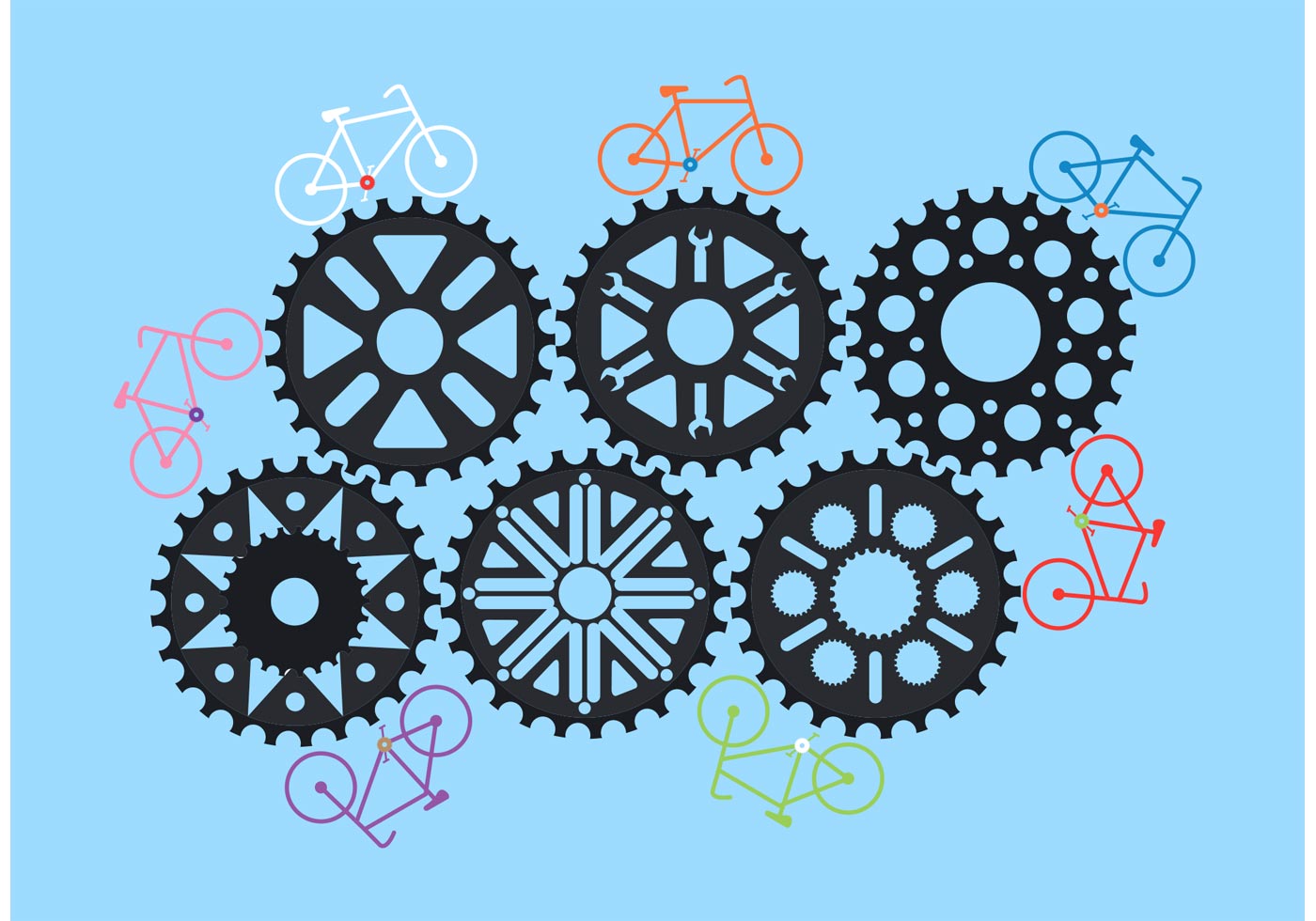 1400x980 Sprocket Free Vector Art