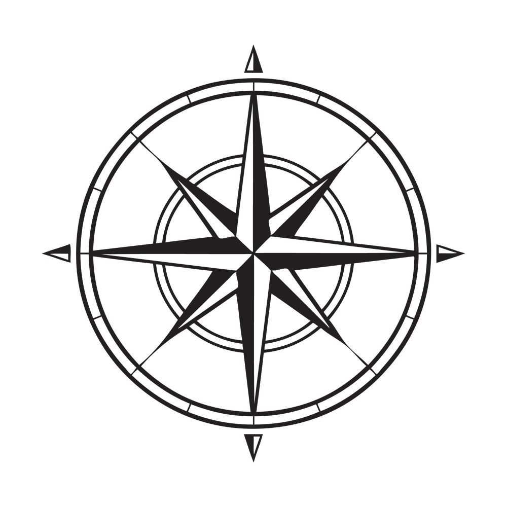 1000x1000 Compass Vector Art