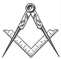 213x207 Masonic Square And Compass Vector 22049 Infobit