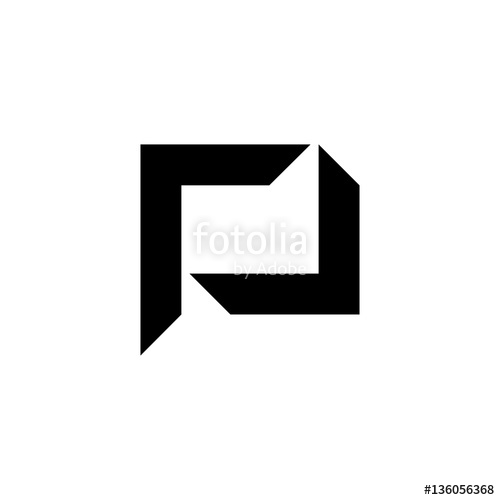 500x500 P Square Letter Initial Logo Vector Stock Image And Royalty Free