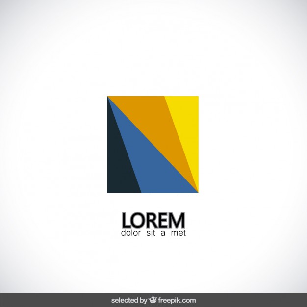 626x626 Polygonal Square Logo Vector Free Download