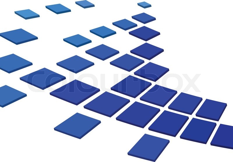 800x558 Abstract Bright Blue Squares. Vector Stock Vector Colourbox