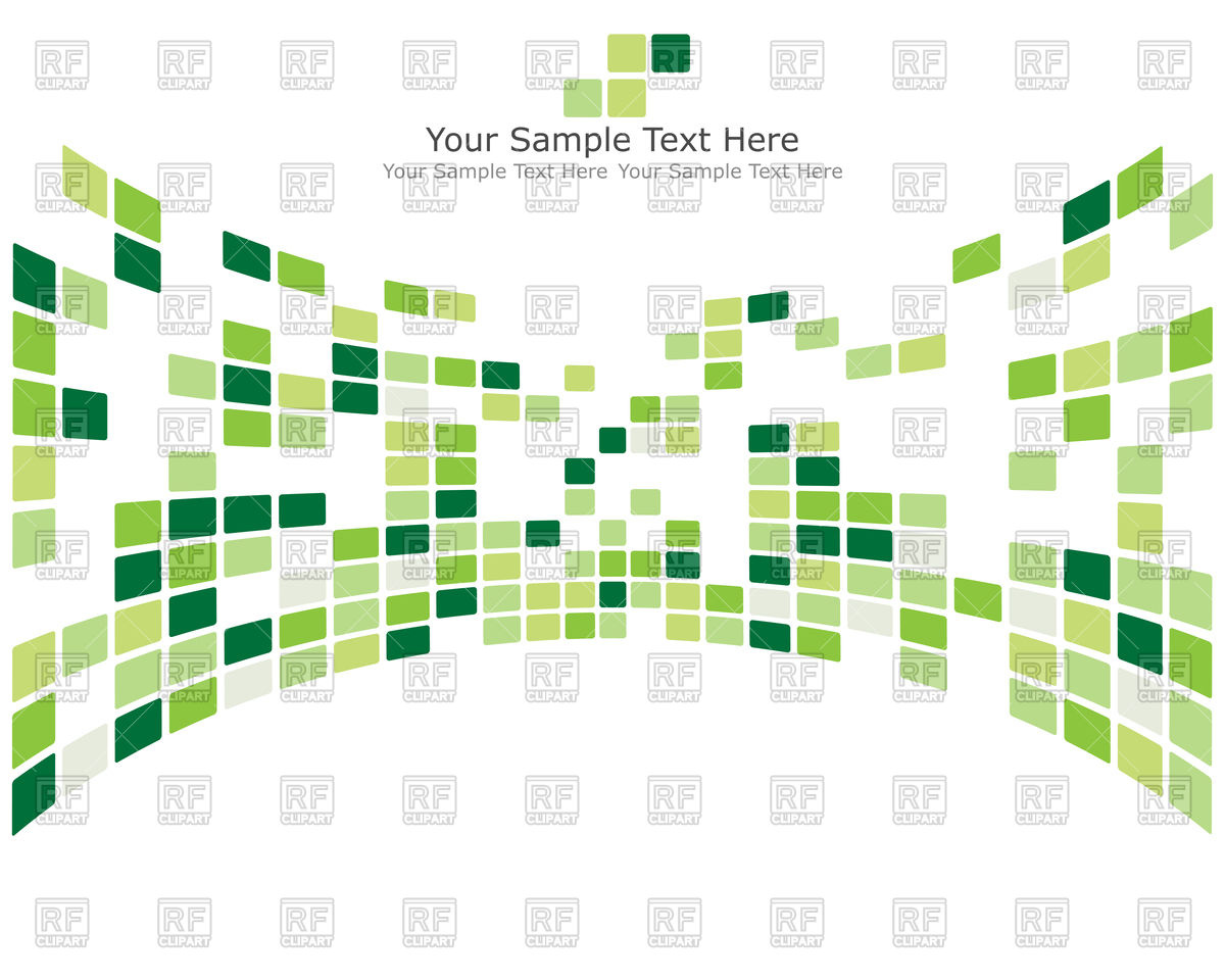 1200x960 Abstract Green Business Background With Squares Vector Image