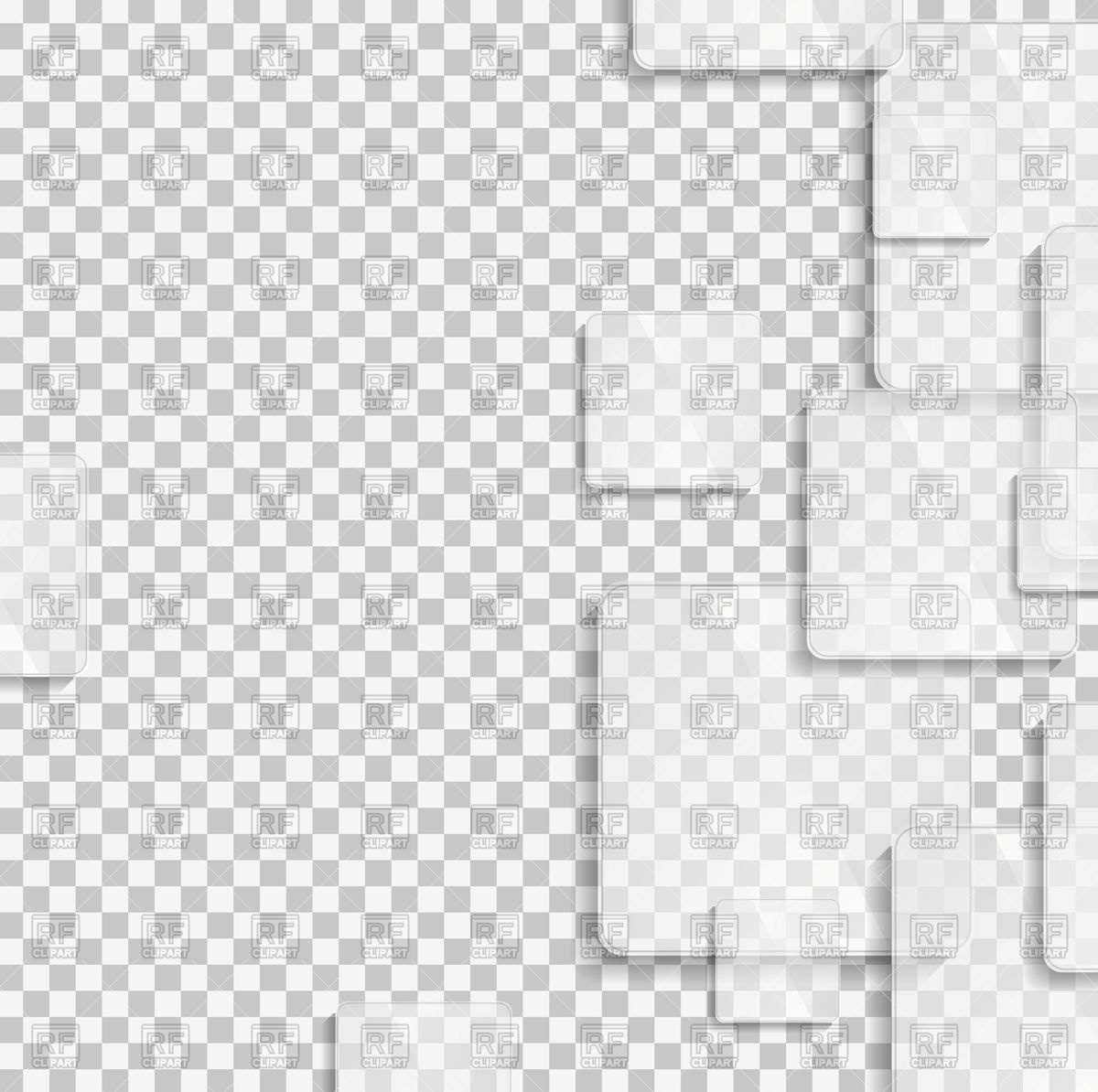 1200x1194 Abstract Tech Design With Grey Transparent Squares Vector Image