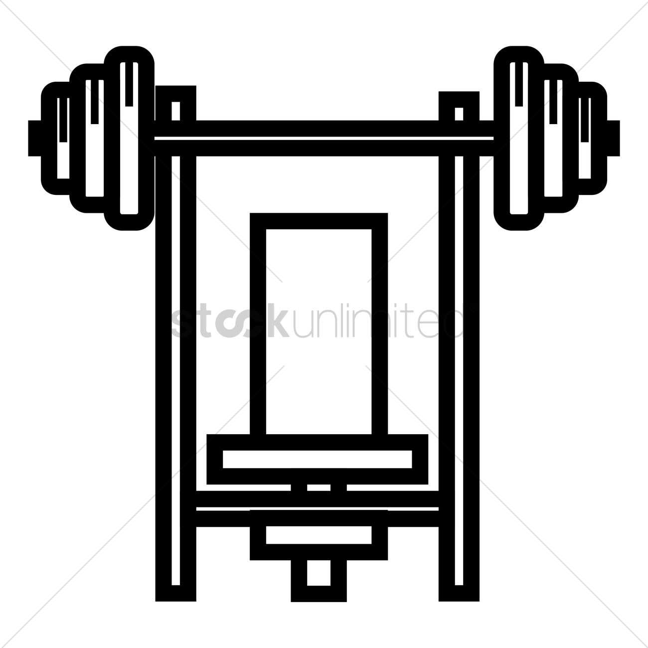 1300x1300 Squat Rack Vector Image