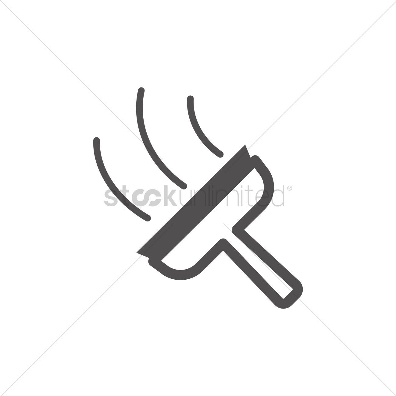 1299x1300 Window Squeegee Vector Image