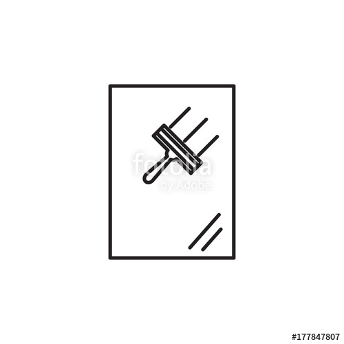 500x500 Window Squeegee Icon Stock Image And Royalty Free Vector Files On
