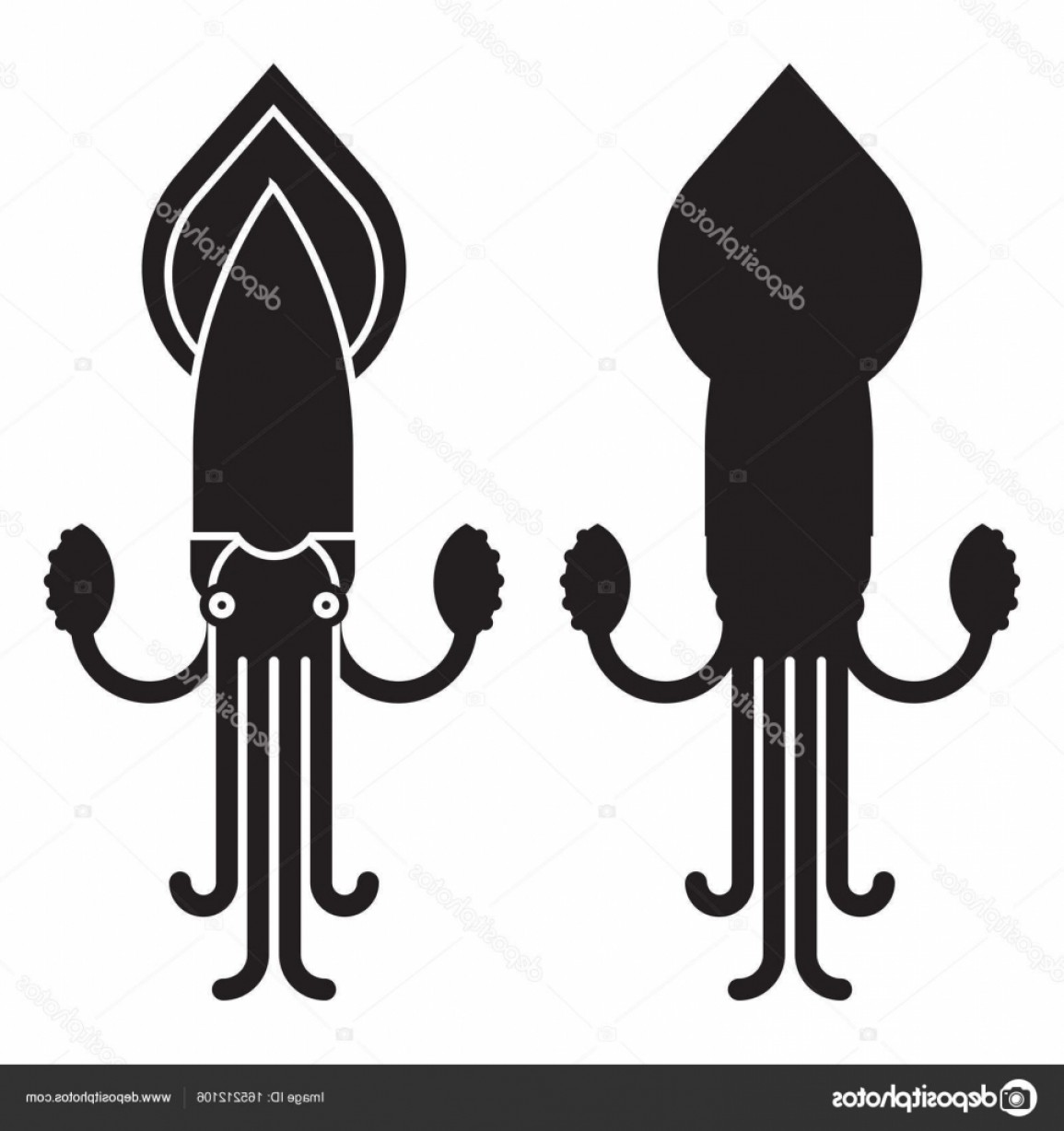 1155x1228 Stock Illustration Giant Squid Vector Icon Or Lazttweet