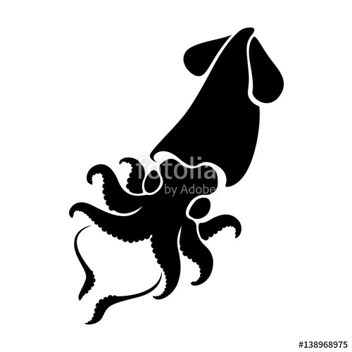 500x500 Graphic Squid, Vector Stock Image And Royalty Free Vector Files
