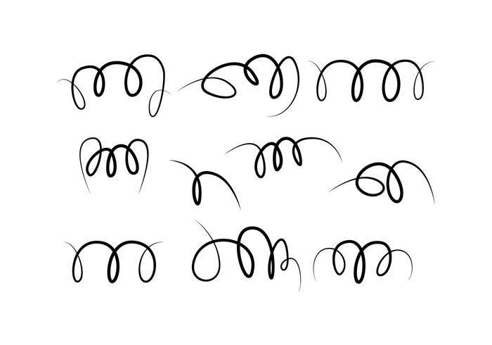 700x490 Free Squiggle Collection Vector