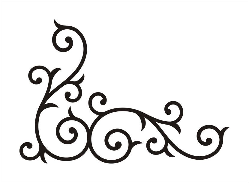 830x611 Decoration Clipart Squiggle