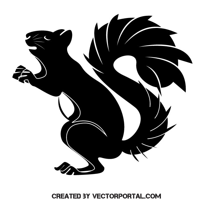 660x660 Squirrel Vector Clip Art