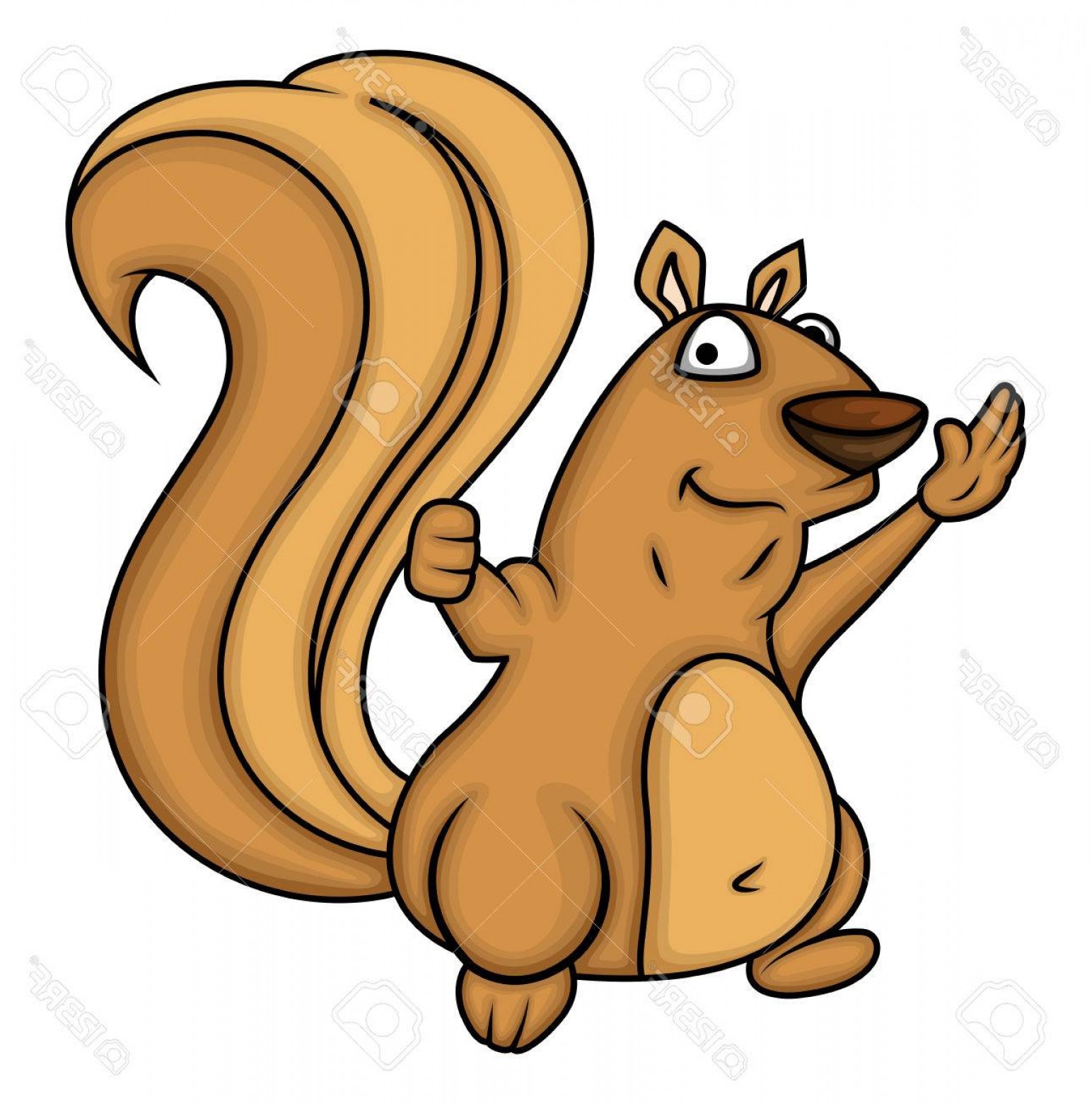 1544x1560 Photostock Vector Cartoon Squirrel Vector Illustration Shopatcloth