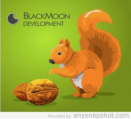 424x384 Cartoon Squirrel Vector Clip Art Graphic