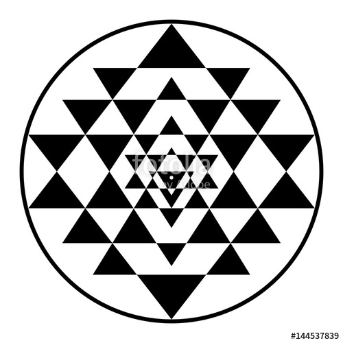 500x500 Sri Yantra Vektor Stock Image And Royalty Free Vector Files On
