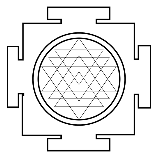 512x512 Sri Yantra Sacred Geometry