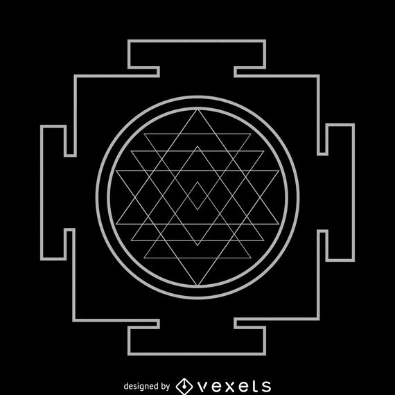 570x570 Sri Yantra Sacred Geometry