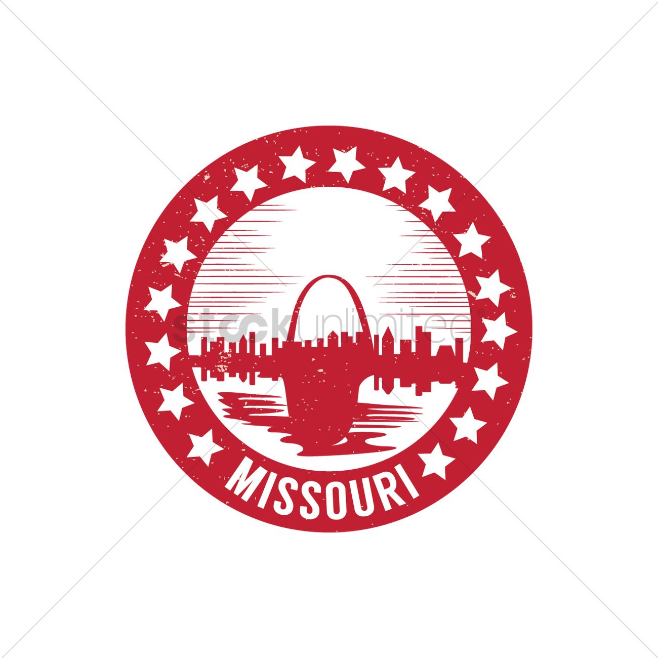 1300x1300 St Louis Gateway Arch Vector Image