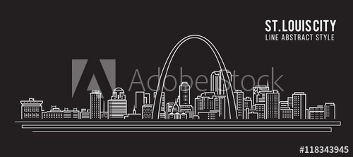 500x222 Cityscape Building Line Art Vector Illustration Design