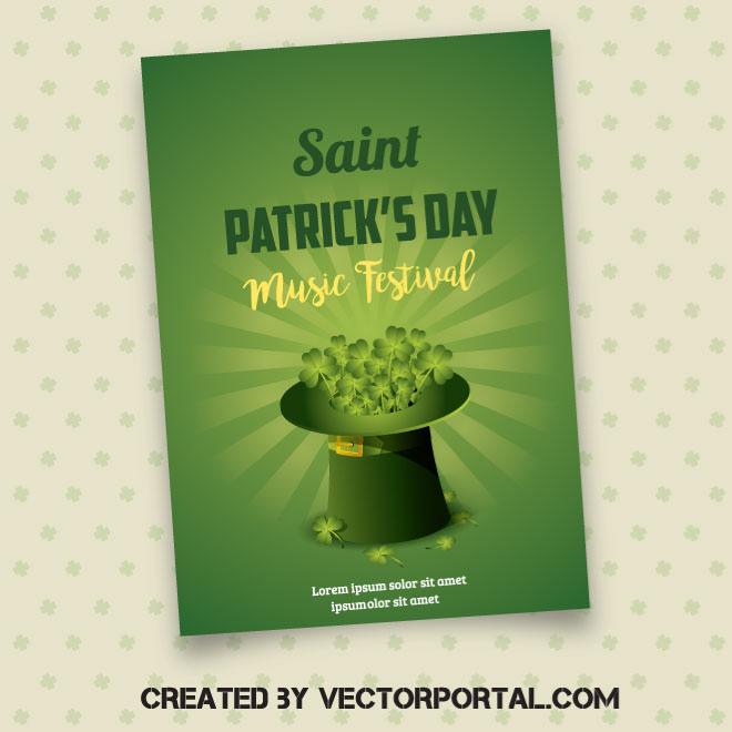 660x660 Saint Patrick Day Vector Poster