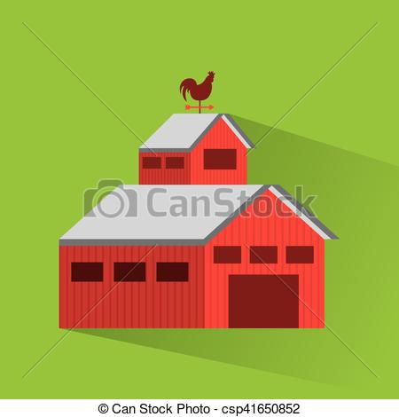 450x470 Stable Farm Building Icon Vector Illustration Design Clipart