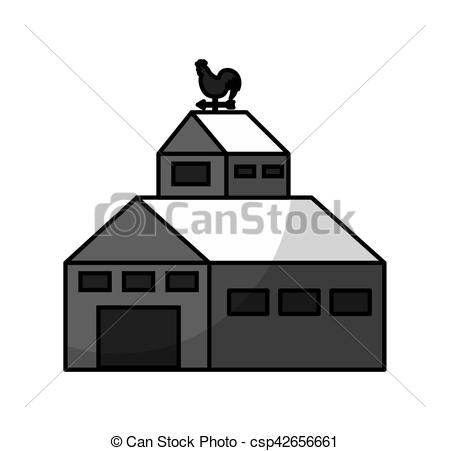 450x451 Stable Farm Isolated Icon Vector Illustration Design.