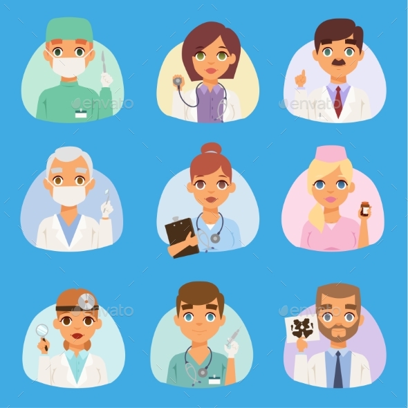 590x590 Doctors And Nurses Medical Staff Vector People By Vectorssstocker