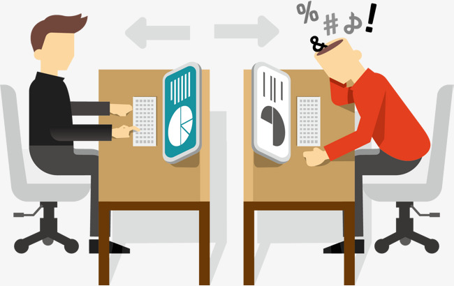 650x410 Vector Creative Office Staff, Vector Diagram, Office, Company