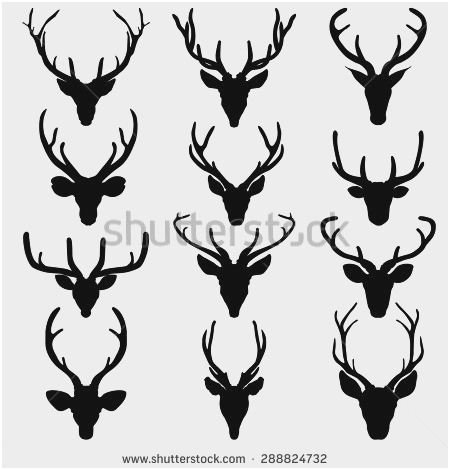 450x470 Reindeer Head Vector Best Of Deer Head Silhouette Stock Royalty