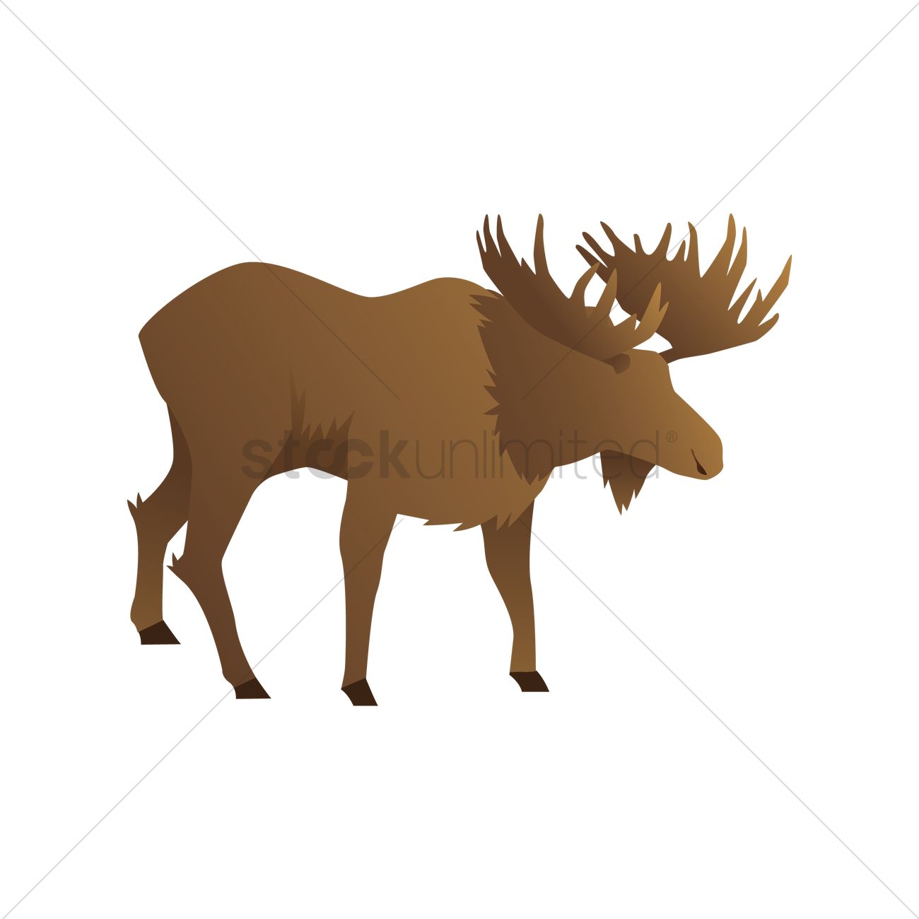 1300x1300 Free Stag Vector Image