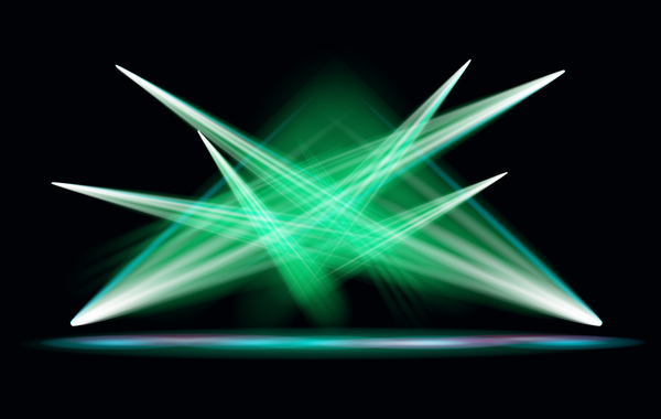 600x380 Stage Light Effect Spotlight Vector Illustration 04 Free Download