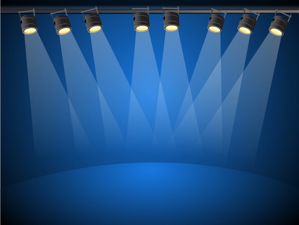 600x452 Blue Lights Free Vector In Adobe Illustrator Ai ( .ai