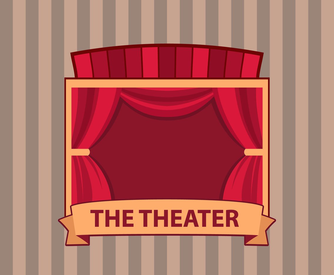 1136x936 Theater Stage Vector Background Vector Art Amp Graphics