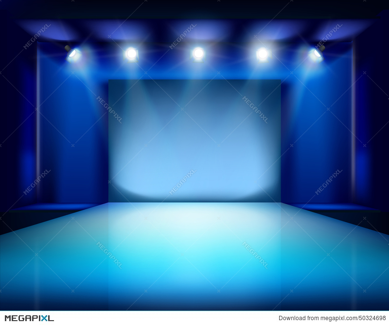800x670 Empty Stage. Vector Illustration. Illustration 50324698