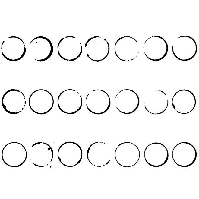 660x660 Coffee Stains Vector Pack