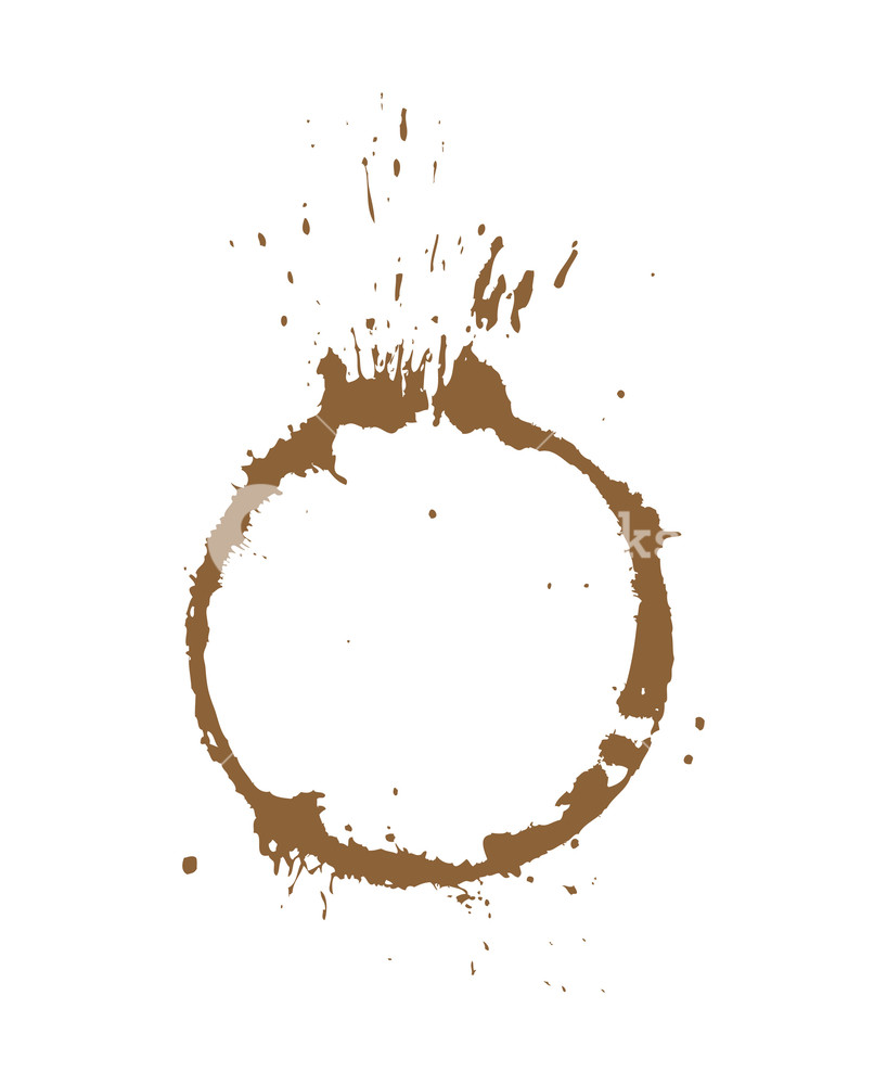 818x1000 Coffee Stain Vector Royalty Free Stock Image