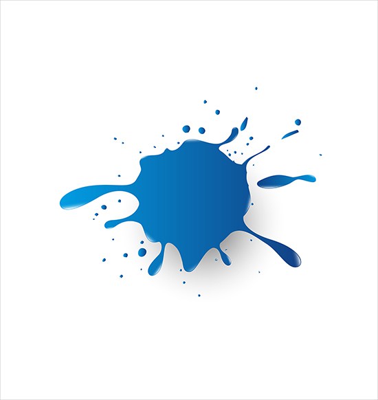 550x582 Download Free Blue Ink Splash Vector Stain Vector Illustration