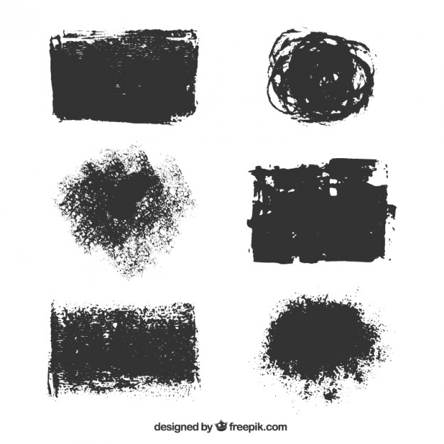 626x626 Variety Of Paint Stains Vector Premium Download