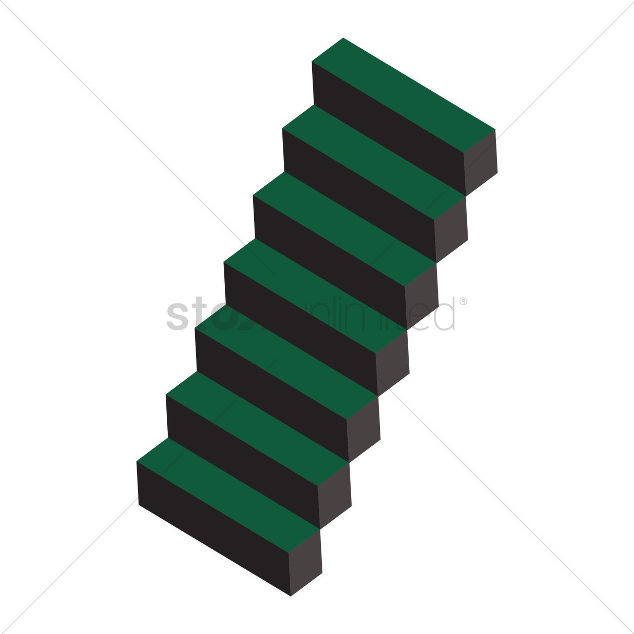 1300x1300 Stairs Vector Image